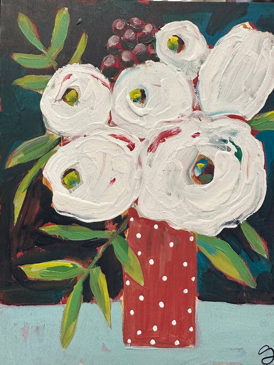Red Vase