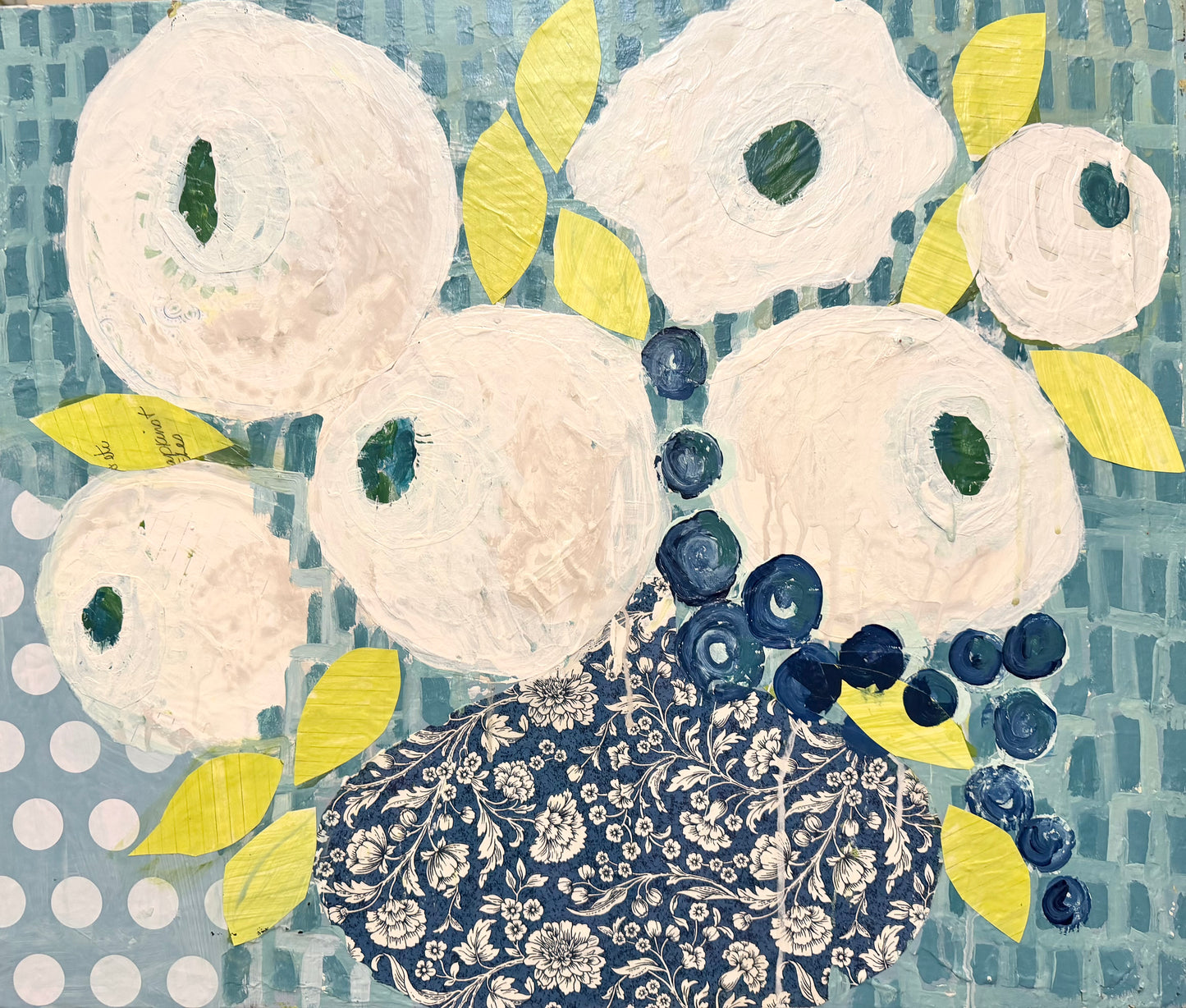 Patterned Floral in Blues