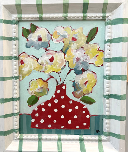 Quirky Vase with Flowers